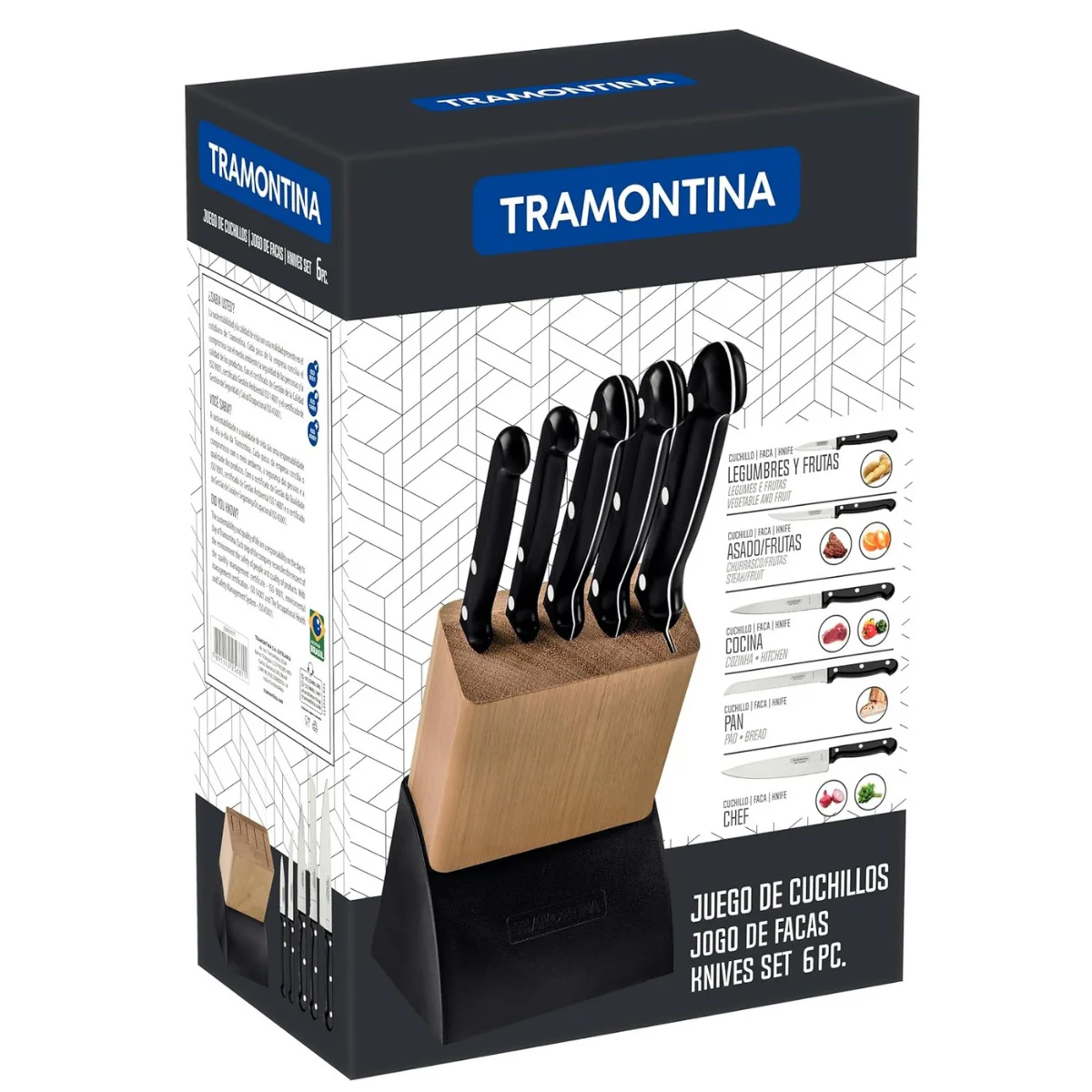 Tramontina Ultracorte 6'lı Bıçak Blok Seti Tramontina Ultracorte 6'lı Bıçak Blok Seti