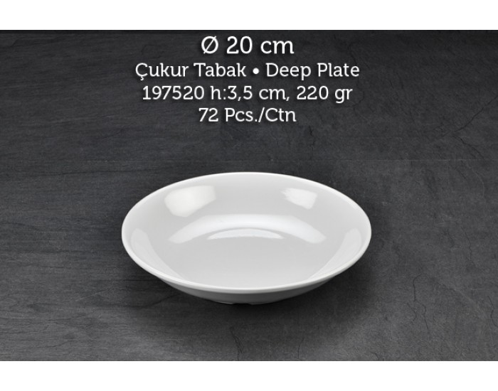Tuva Therm İnternasyonel 20 Cm Çukur Tabak Tuva Therm İnternasyonel 20 Cm Çukur Tabak