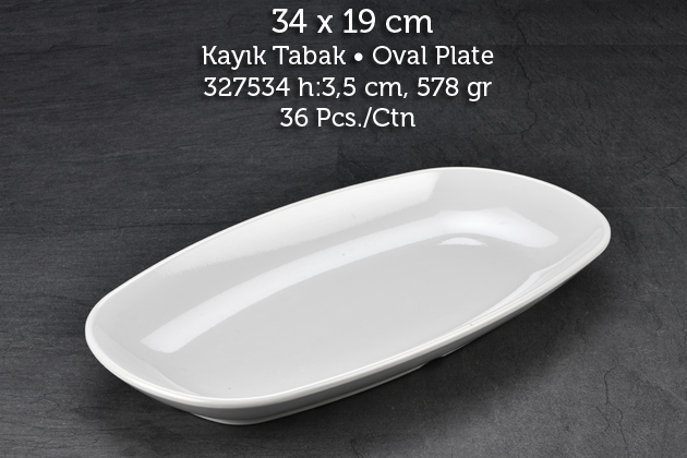 Tuva Therm İnternational 34 cm Kayık Tabak (GR-11434) Tuva Therm İnternational 34 cm Kayık Tabak (GR-11434)