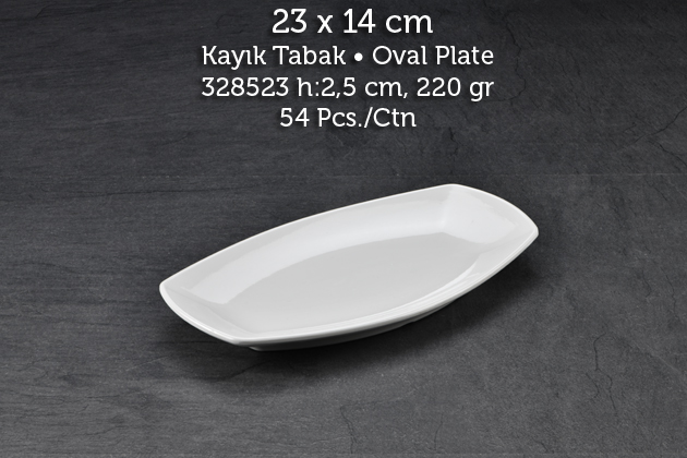 Tuva Therm Quadro 23*14 cm Kayık Tabak (GR-13423)