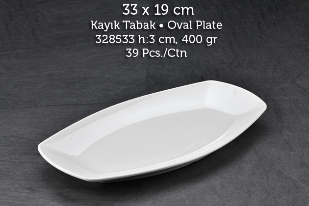 Tuva Therm Quadro 33*19 cm Kayık Tabak (GR-13433)