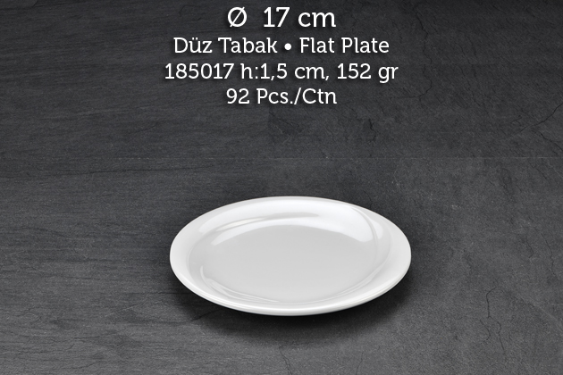 Tuva Therm Wings 17 cm Düz Tabak (GR-14117)