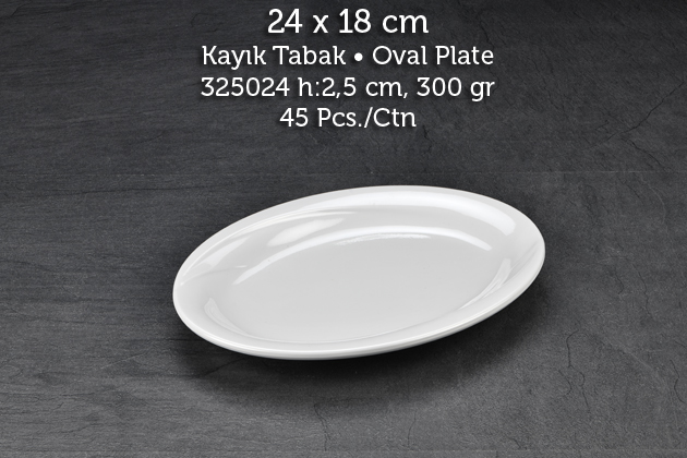 Tuva Therm Wings 24 cm Kayık Tabak (GR-14424) Tuva Therm Wings 24 cm Kayık Tabak (GR-14424)