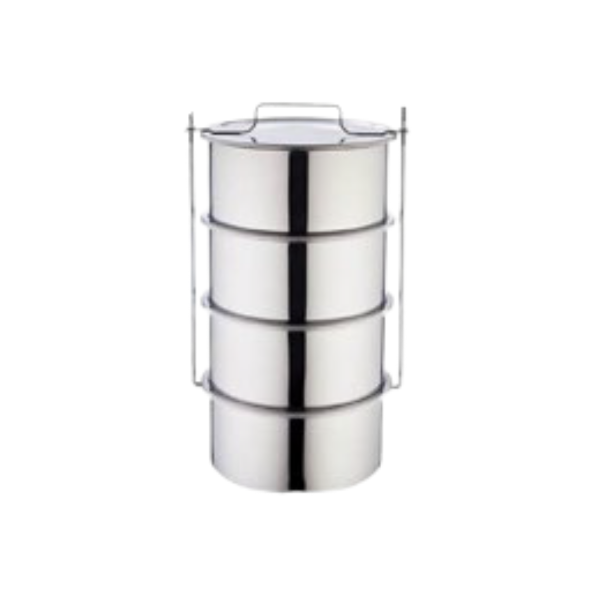 Ulutaş 18 × 9 cm Vidalı Dörtlü Sefer Tası – 8 Litre | 430 Kalite Çelik | 6 Kişilik