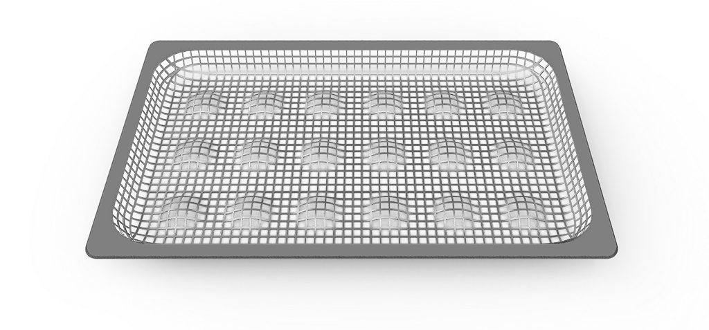 Unox Delikli Paslanmaz Fırın Tepsisi GN 1/1 H:40 mm Unox Delikli Paslanmaz Fırın Tepsisi GN 1/1 H:40 mm