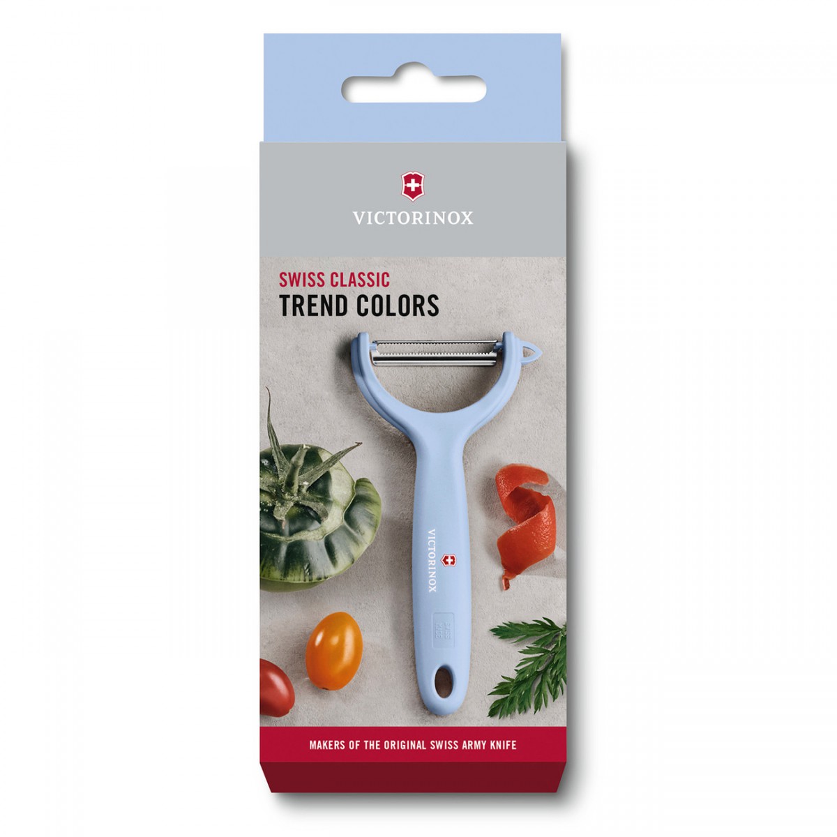 Victorinox Kivi ve Domates Soyacağı Açık Mavi (VT 7.6079.22)