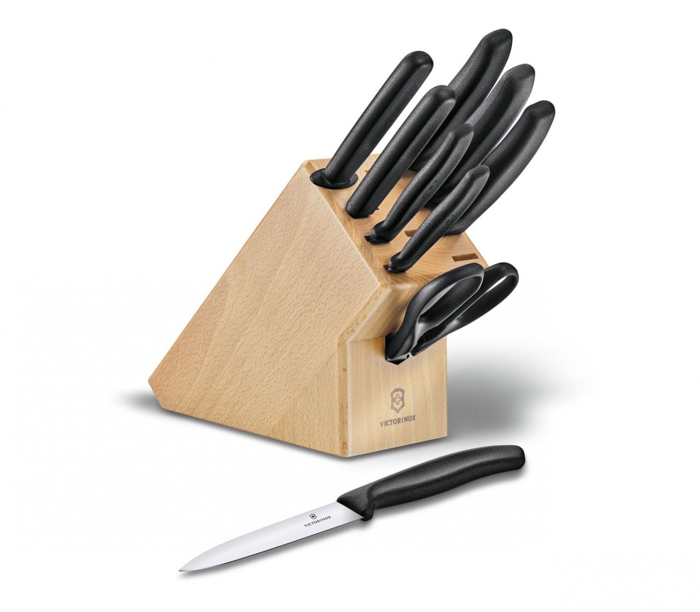 Victorinox Swıss Classıc 9 Parça Ahşap Korumalı Blok Set (VT 6.7193.9)