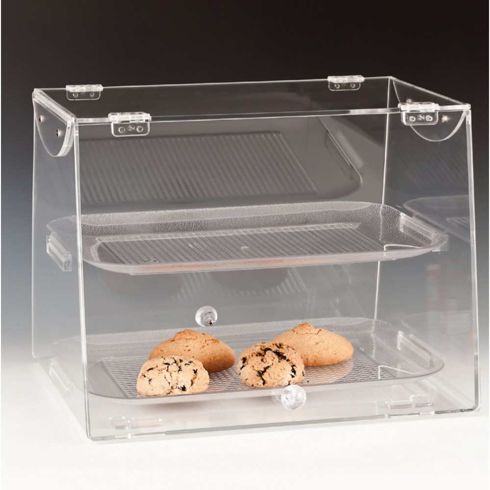 Zicco 2 Katlı Polycarbon Tepsili Çift Kapaklı Teşhir Standı ( ZCP 106-P ) Zicco 2 Katlı Polycarbon Tepsili Çift Kapaklı Teşhir Standı ( ZCP 106-P )