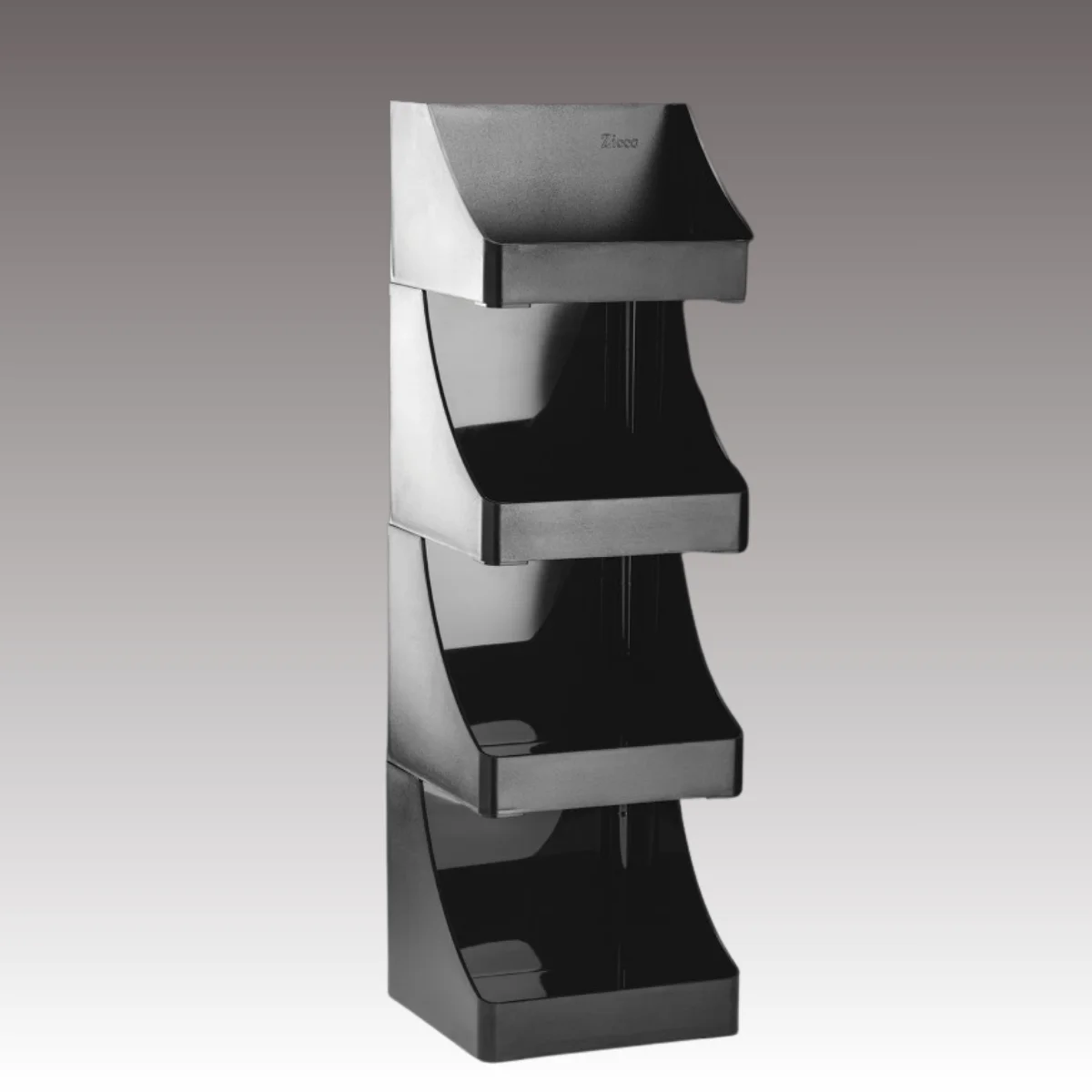 Zicco Polikarbonat Çok Amaçlı Teşhir Standı 4 Katlı 20,5 × 20,5 × H 66 cm