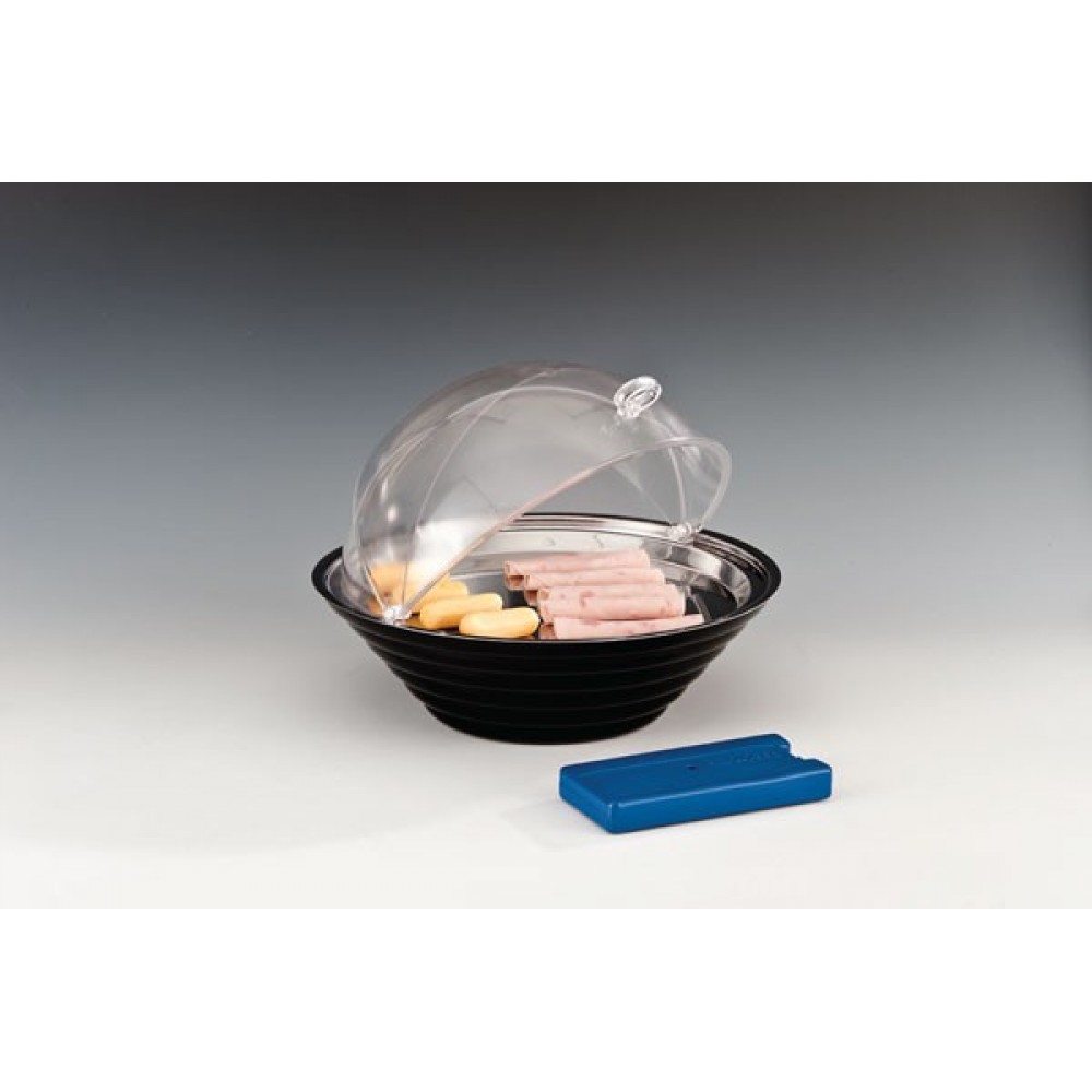 Zicco Polycarbon Kapaklı , Çelik Tepsili , Soğutuculu Teşhir Ø 32,5 cm ( ZCP 428 )