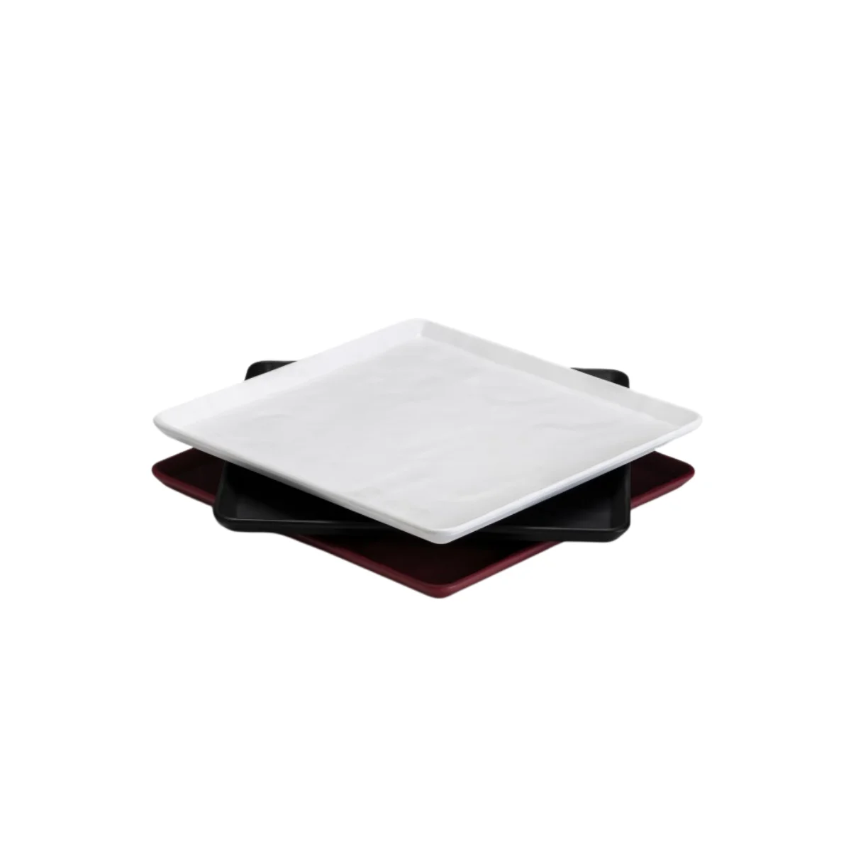 Zicco Taş model Teşhir Tabak Melamin 29*29 cm Siyah