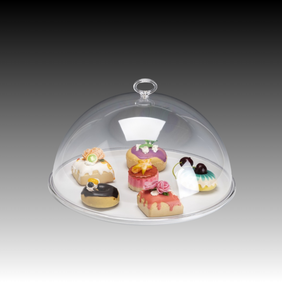 Zicco ZCP-866 Melamin Altlı PC Kapaklı Fanus – Ø 33 × H:18 cm Zicco ZCP-866 Melamin Altlı PC Kapaklı Fanus – Ø 33 × H:18 cm