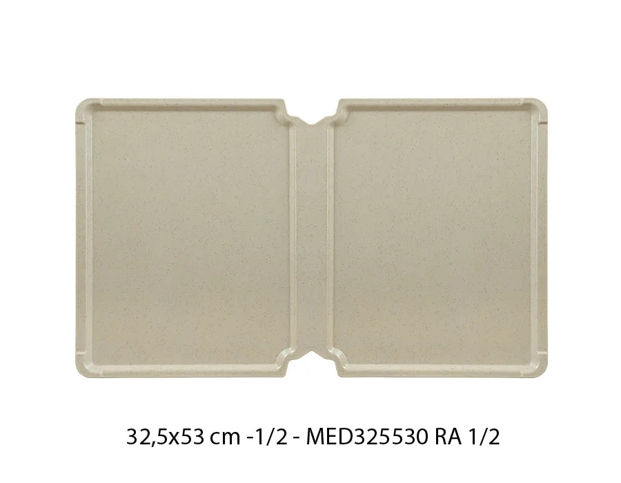 Koçel Hastane Yemek Servis Tepsisi 32,5*53 cm (MED325530 RA 1/2) Bej