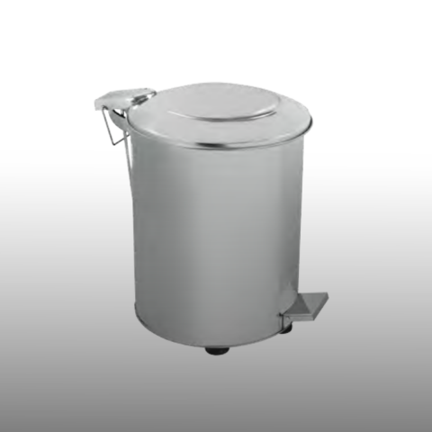 90 Litre Pedallı Endüstriyel Çelik Çöp Kovası