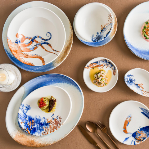 Bonna F-AER3BLM23CK Aquelis 3 Bloom 23 cm Çukur Tabak 1000 cc