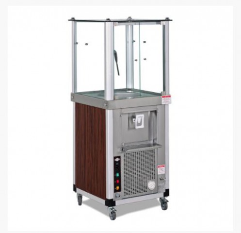 Empero Köpüklü Ayran Makinesi  - Ahşap Kaplamalı - 40 lt , 600*600*1350 mm (EMP.AYR.40)