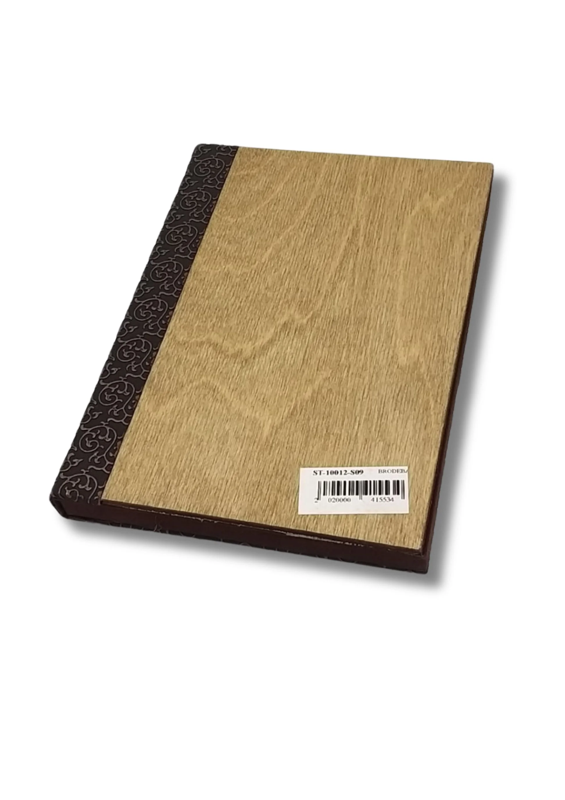 Ahşap Kapak +  Deri Sandıklı Hesap Sümeni 14*20 cm