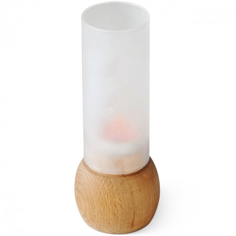 Ahşap Küre Şamdan  Ø 5 H:17 Cm (GRV-1809)