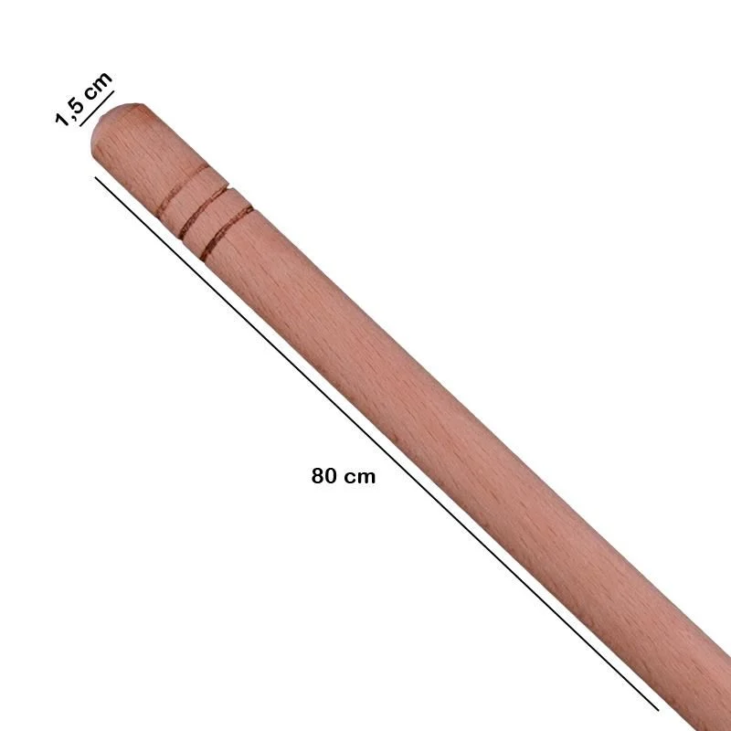 Ahşap Oklava İnce 80 Cm