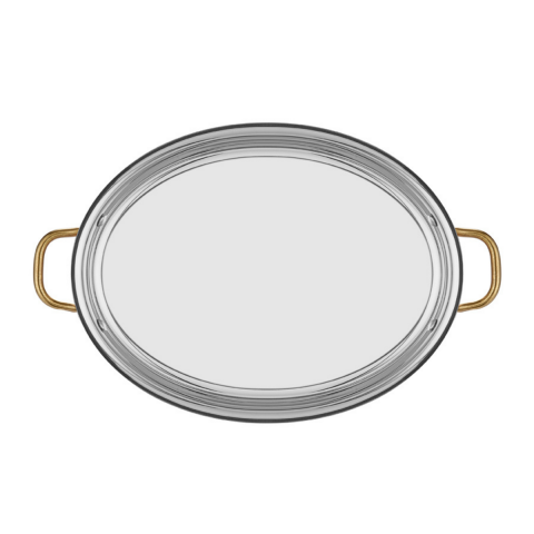 Altınbaşak A 101OC 28 Multi Metal Bakır Oval Derin Sahan – 28 × 21 × 6 cm