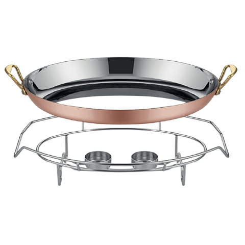 Altınbaşak A 101OV 30S Bakır Oval Sahan + Stand – 30 cm