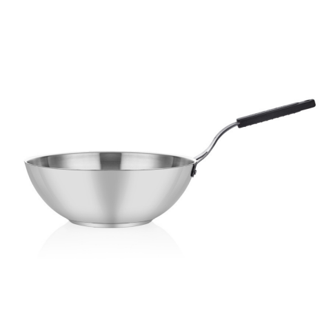 Altınbaşak A 107WK 28S Silikon Saplı Çelik Wok Tava – 28 cm