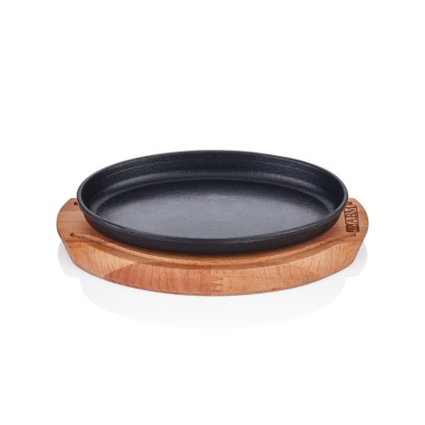 Altınbaşak Döküm Demir Oval Fajita 23*14cm +nihale (A 120OV 23A)