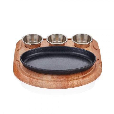 Altınbaşak Oval Fajita 23*14cm - Sos Gözlü Alt Stand ( A 120OV 23SA )