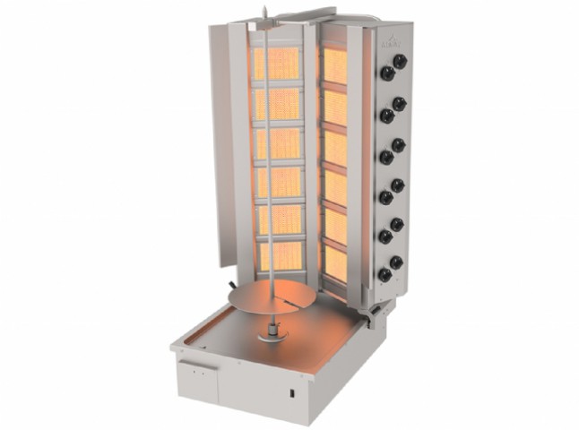 Atalay 12 Radyanlı Gazlı Döner Ocağı Çift Yönlü Döndürme (ADG-12A)