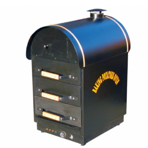 Atalay AKF-30E Elektrikli Kumpir Fırını 3 Çekmeceli 500 x 700 x 980 mm