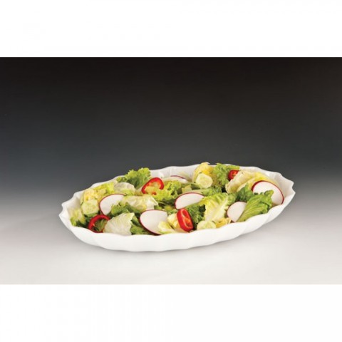 Zicco Polycarbon Oval Teşhir Tabak 41,5 x 29,5 ( ZCP 296 ) Beyaz