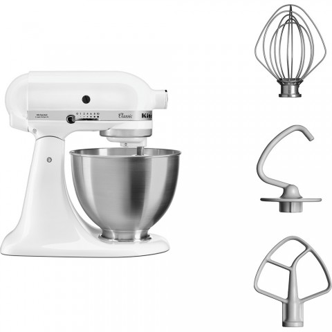 Kitchenaid Classic Stand Mikser 4,3 lt 5K45SS Beyaz