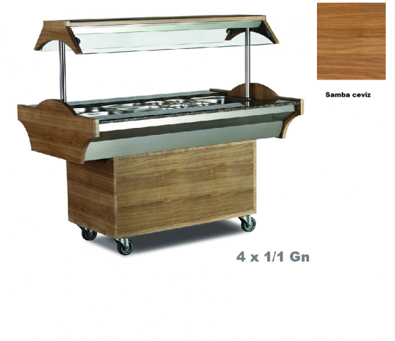 Empero Sıcak Benmari 4*1/1 GN , 1500*890*870/h:1370 mm , 220 V (EMP.SBS.04)