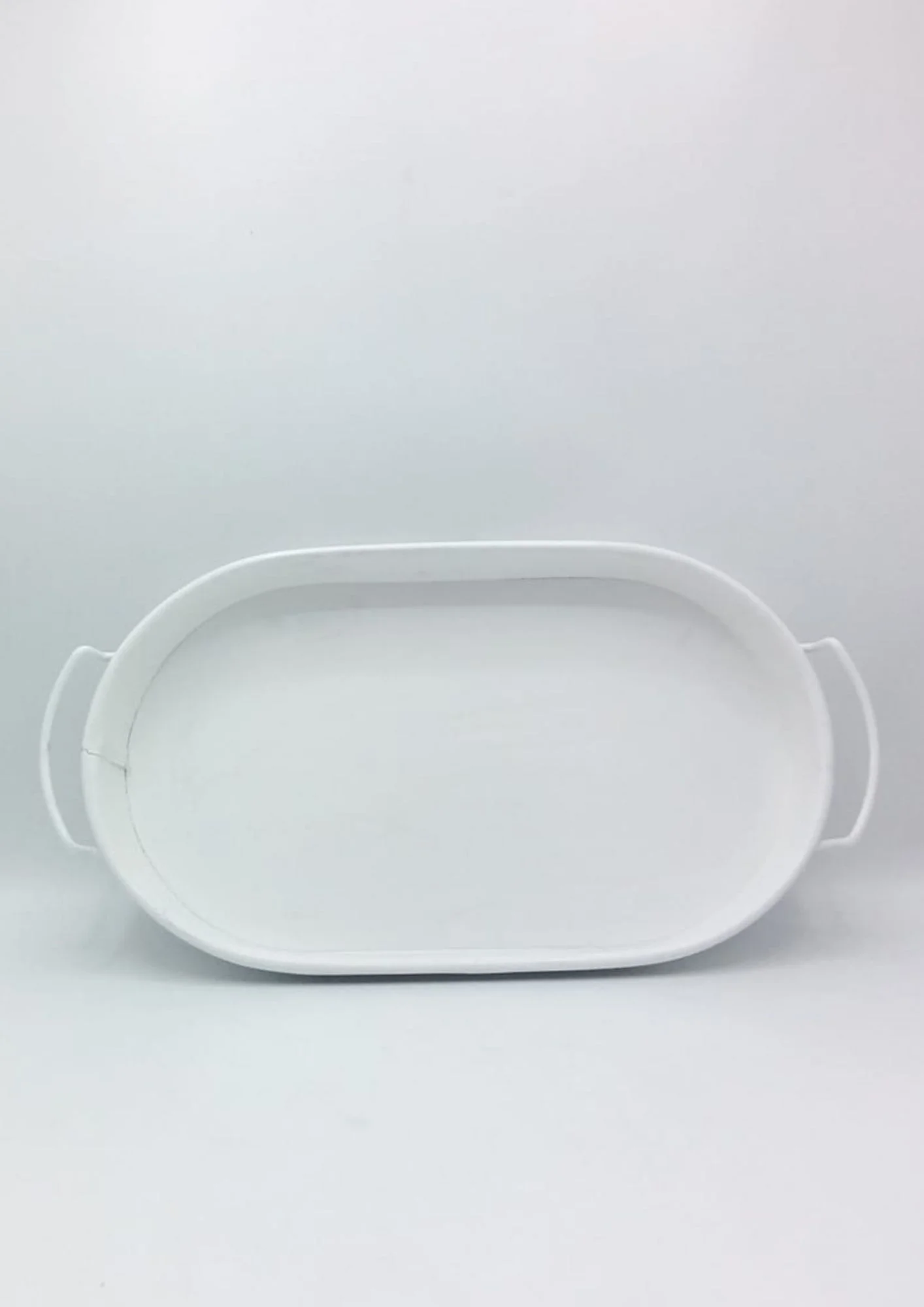 Oval Tepsi  18*31,5 cm Beyaz