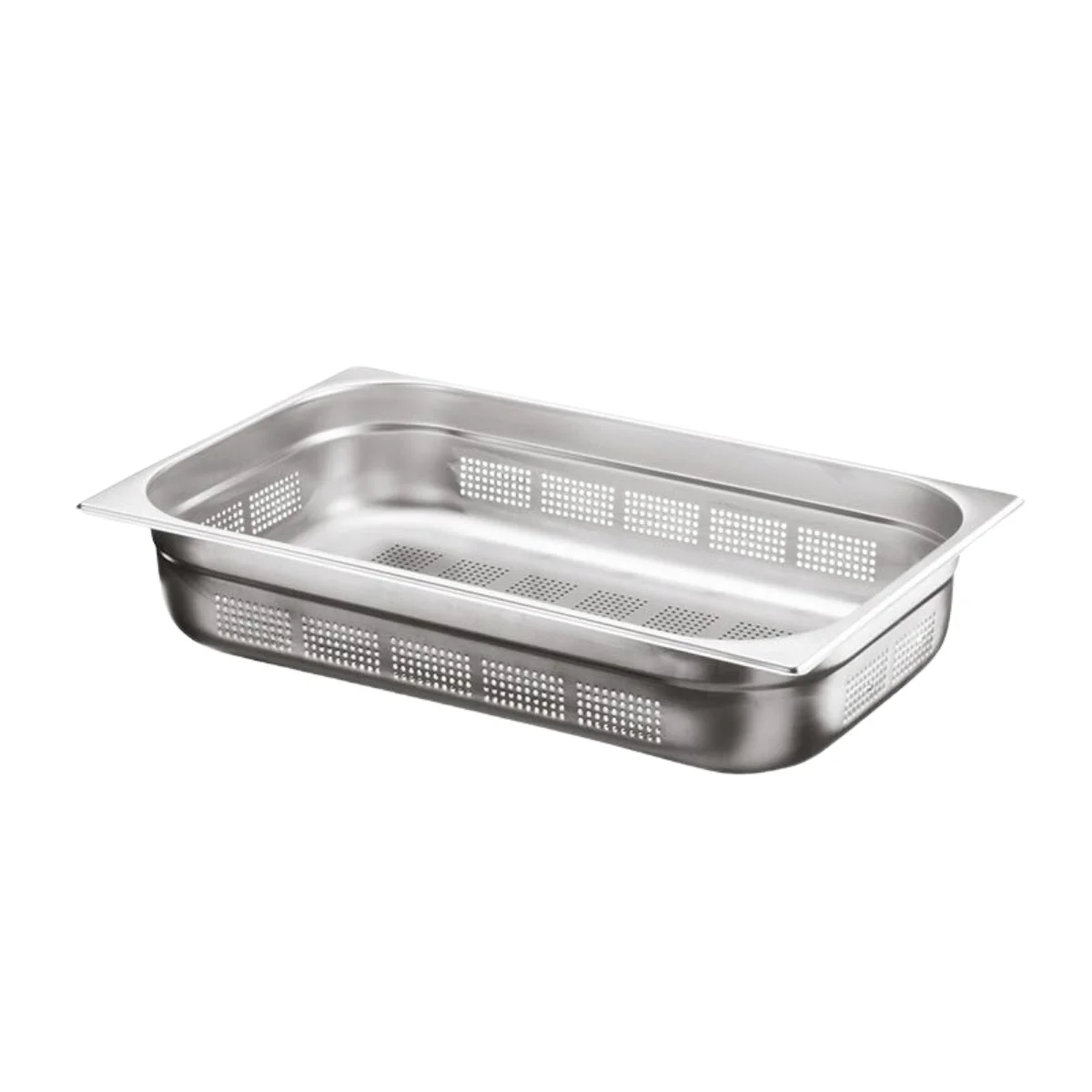 Bilge Inox GN 1/1-100 mm Paslanmaz Çelik Delikli Gastronorm Küvet
