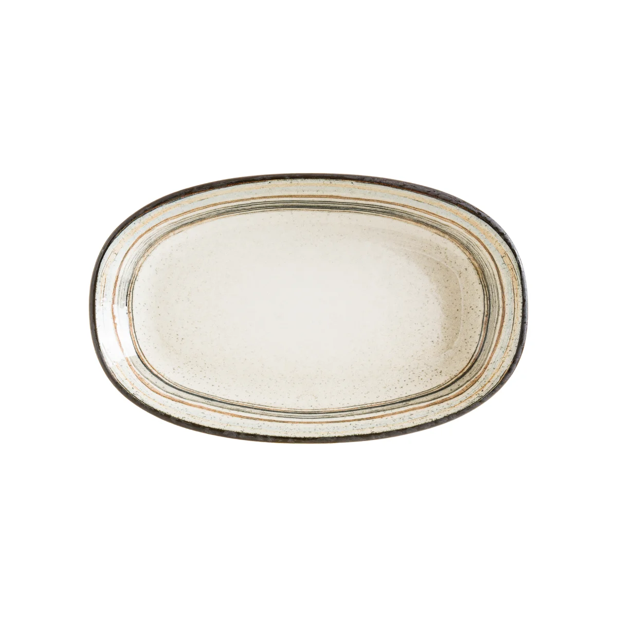 Bonna Cortado Spiral Gourmet Oval 19*11 cm Kayık Tabak