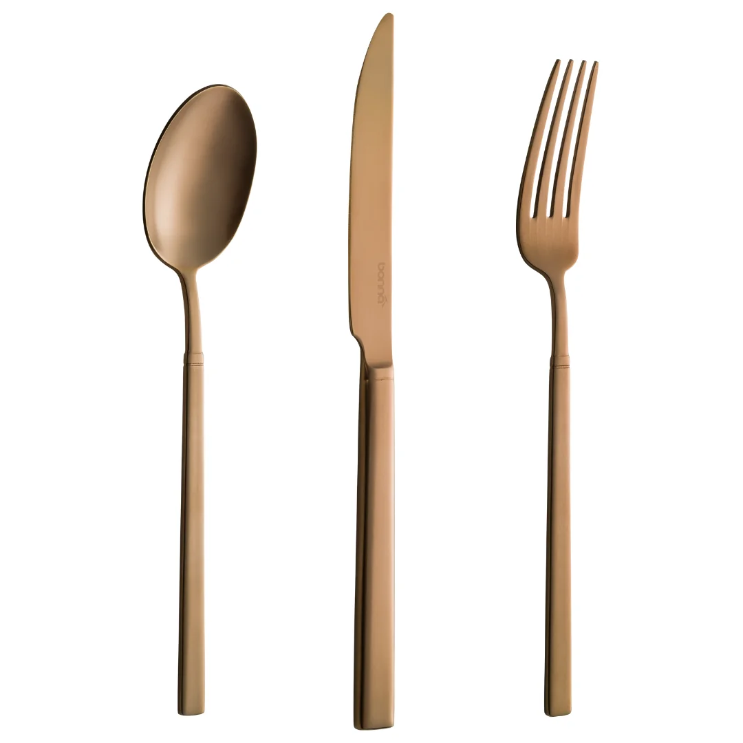 Bonna Grace Mat Bronz Tatlı Kaşık