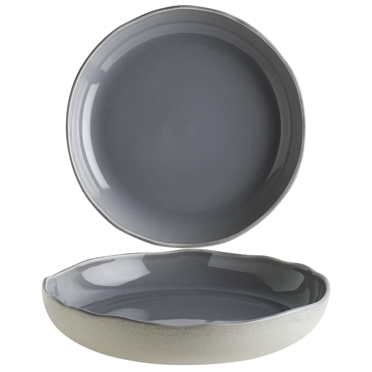 Bonna Gris Cras 23 cm Çukur Tabak 600 cc (GRSCRA23CK)