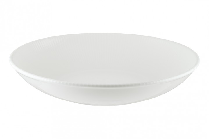 Bonna İris White Bloom 25 cm Çukur Tabak 1300 cc