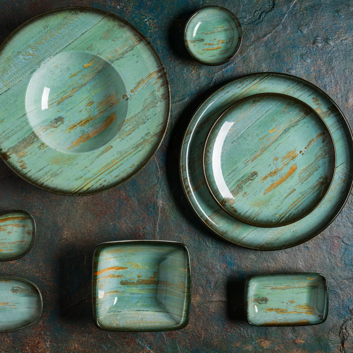 Bonna MDRMTGRM30PZ Madera Mint Gourmet 30 cm Pizza Tabağı