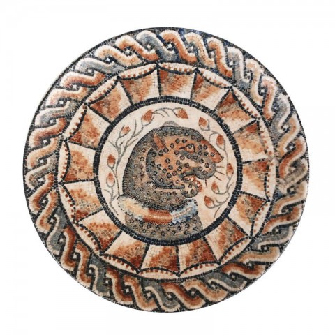 Bonna Mezopotamya Aslan Mozaik Gourmet Düz Tabak 27 Cm (S-MT-MZPTGRM27DZ)
