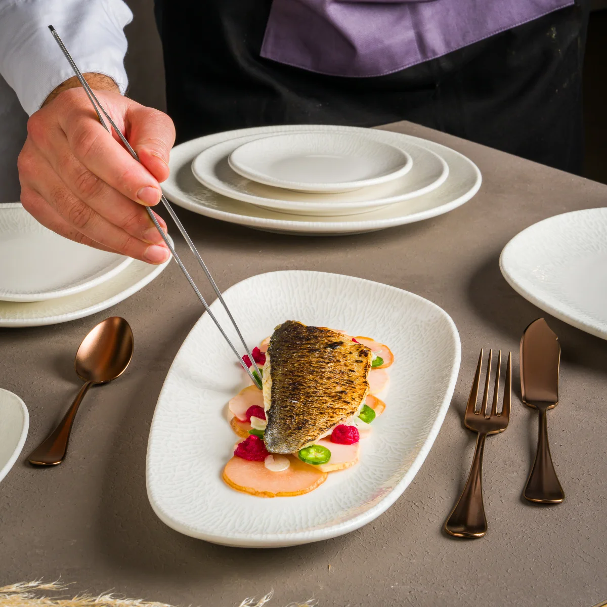 Bonna RDXVAO15OKY Radix Vago Oval Kayık Tabak 15×8.5 cm