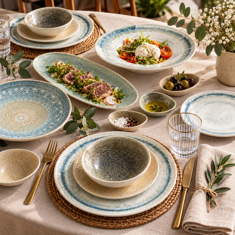 Bonna RVS-LNGRM17DZ Rivus Line Gourmet Düz Tabak 17 Cm