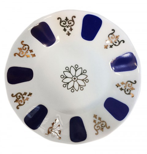 Bonna Rita Acem Çay Tabağı Mavi