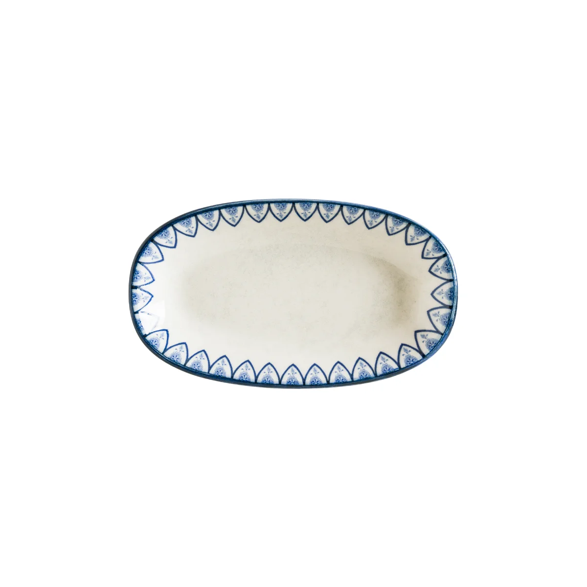 Bonna S-ESNMWGRM19OKY Esnaf Mid White Gourmet Oval Kayık Tabak 19*11 cm
