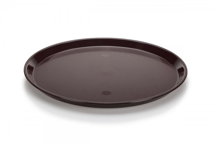 Bora 36 Cm Yuvarlak Plastik Kaymaz Tepsi (BO240)