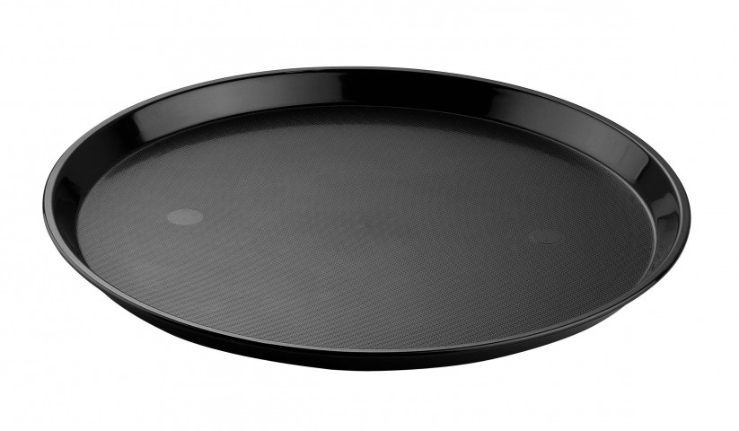 Bora 40 Cm Yuvarlak Plastik Kaymaz Tepsi (BO241)