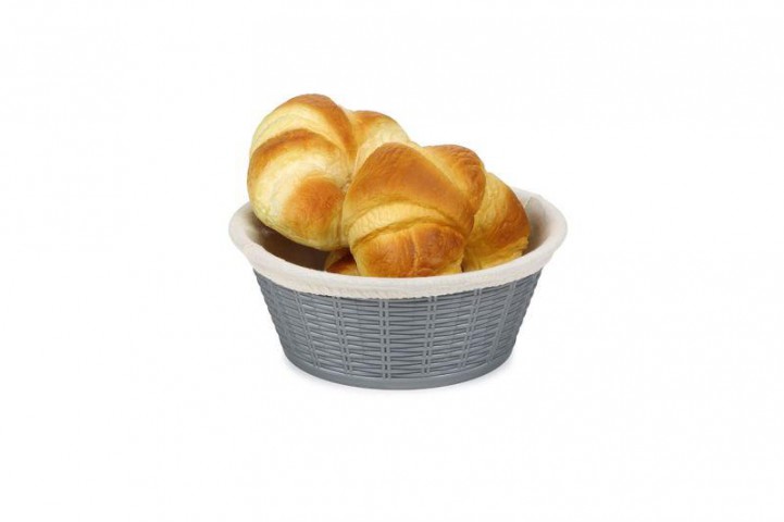 Bora Hasır Desenli Yuvarlak Ekmek Sepeti (BO660)