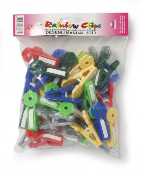 Bora Plastik Desenli Mandal 36 Lı (BO688)
