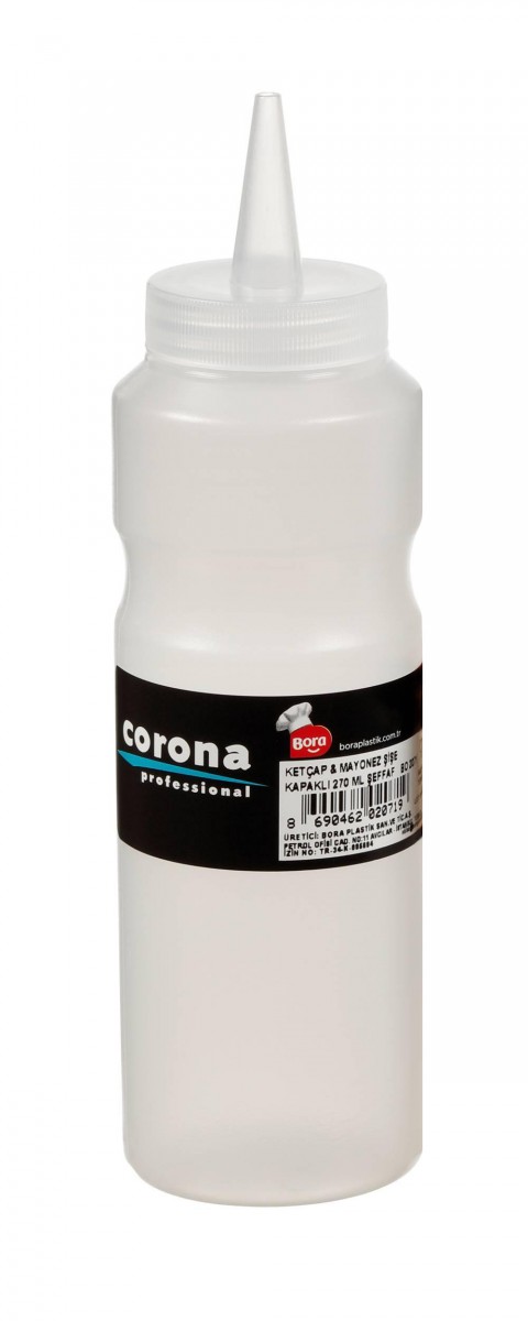 Bora Şeffaf Fişek Sosluk 270 Mililitre (BO2071)